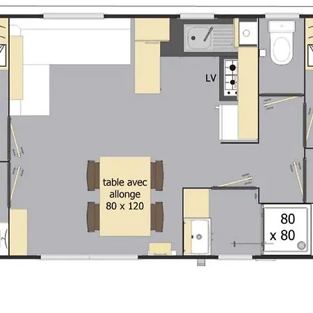 Mobilhome 4 Etoiles - Piscine - Efdaeh * Saint-Thome